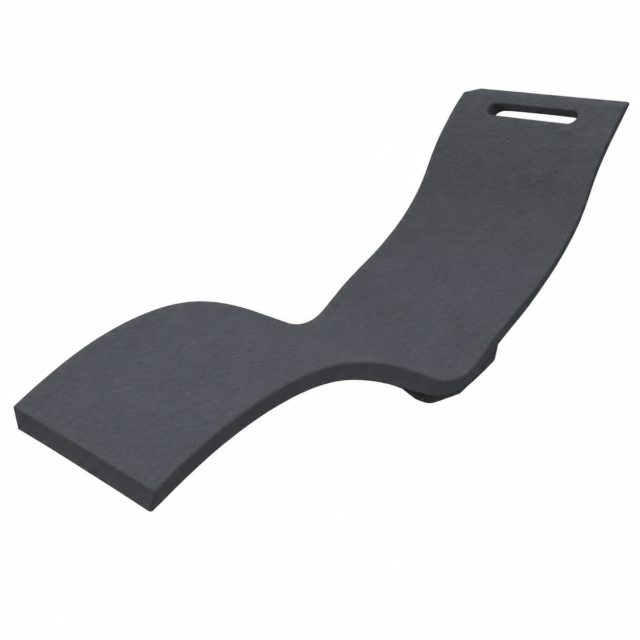 Lettino Prendisole Antracite Ergonomico in Polietilene UV-Resistente