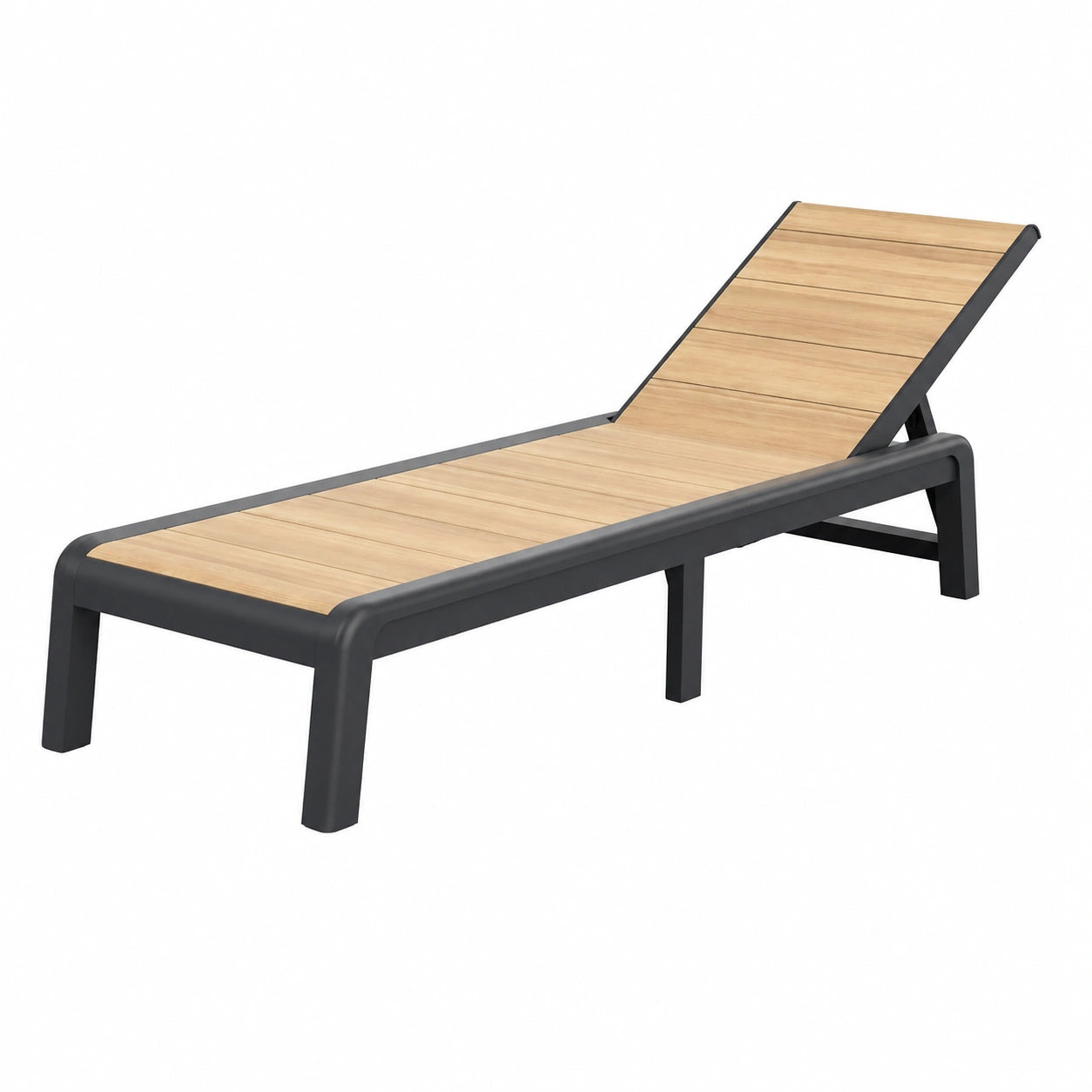 Lettino Pieghevole da Giardino Keter Avon Effetto Legno, Marrone