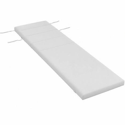 Cuscino per Lettino Prendisole con Poggiatesta Impermeabile in Poliestere, Grigio Chiaro